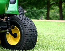 Riding Lawn Mower on great looking lawn