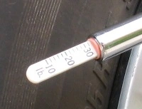 Check your tire pressure with a tire guage!